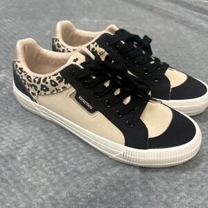Rocket Dog Shoes Women's 11‎ Cheery Comfort Plush Foam Leopard Print Sneaker